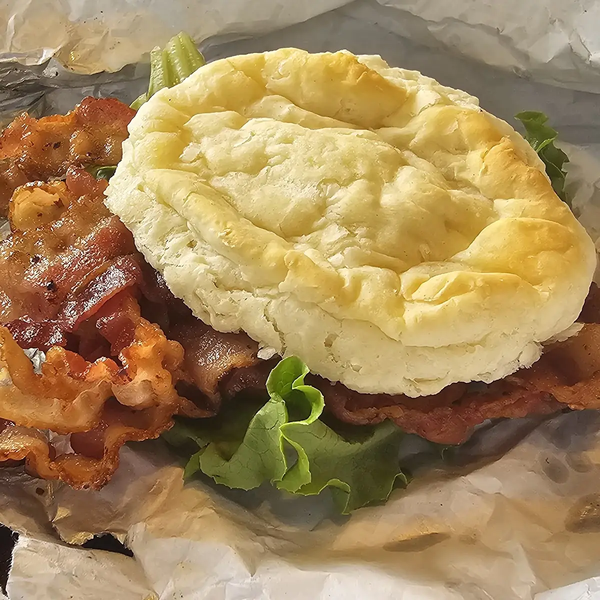 Working Person's Breakfast Sandwich - blt