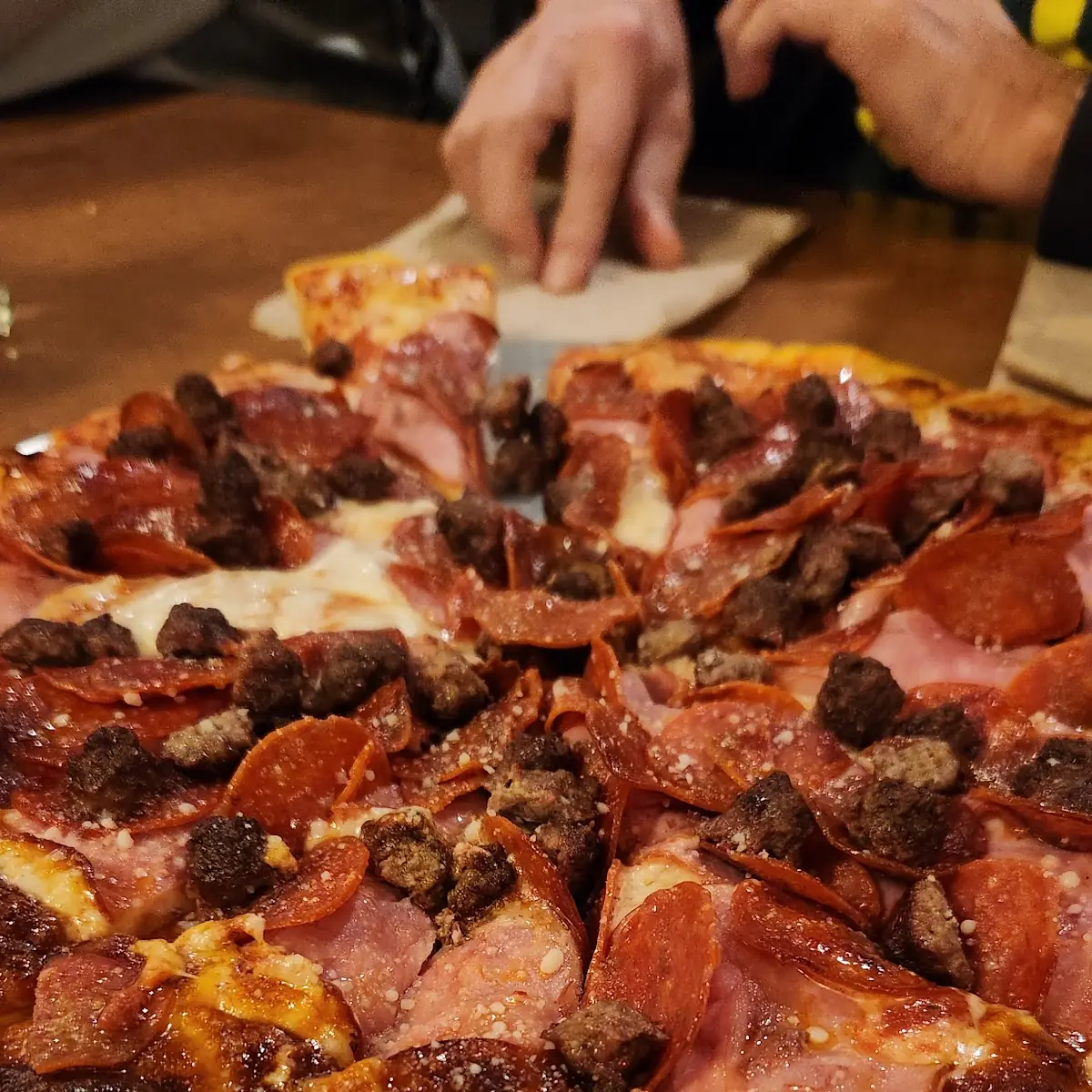 Triple Meat Pizza