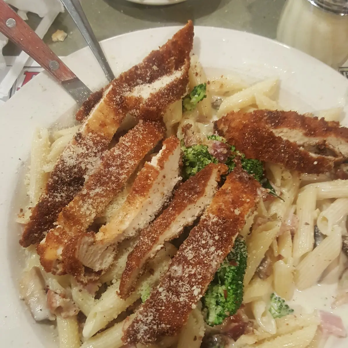 Fried Chicken Carbonara