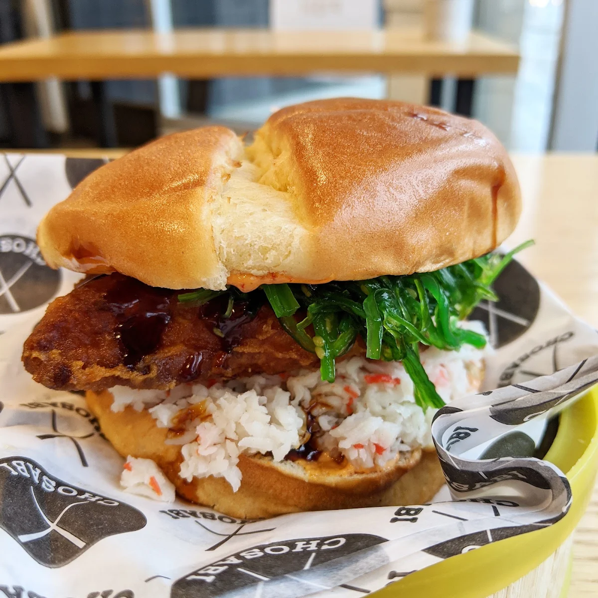 Le Burger Week Fish Burger, Chosabi Portage