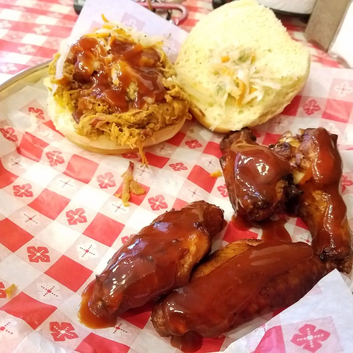 Pulled Pork and Smoked Wings