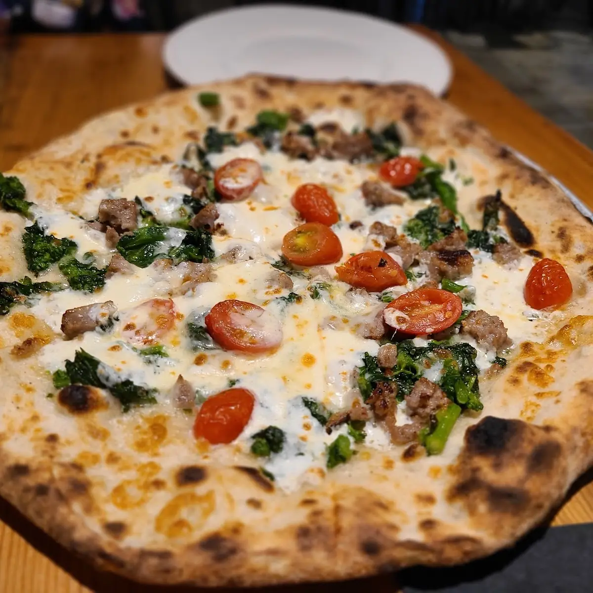 Cacio E Brussel Sprouts Pepe Pizza