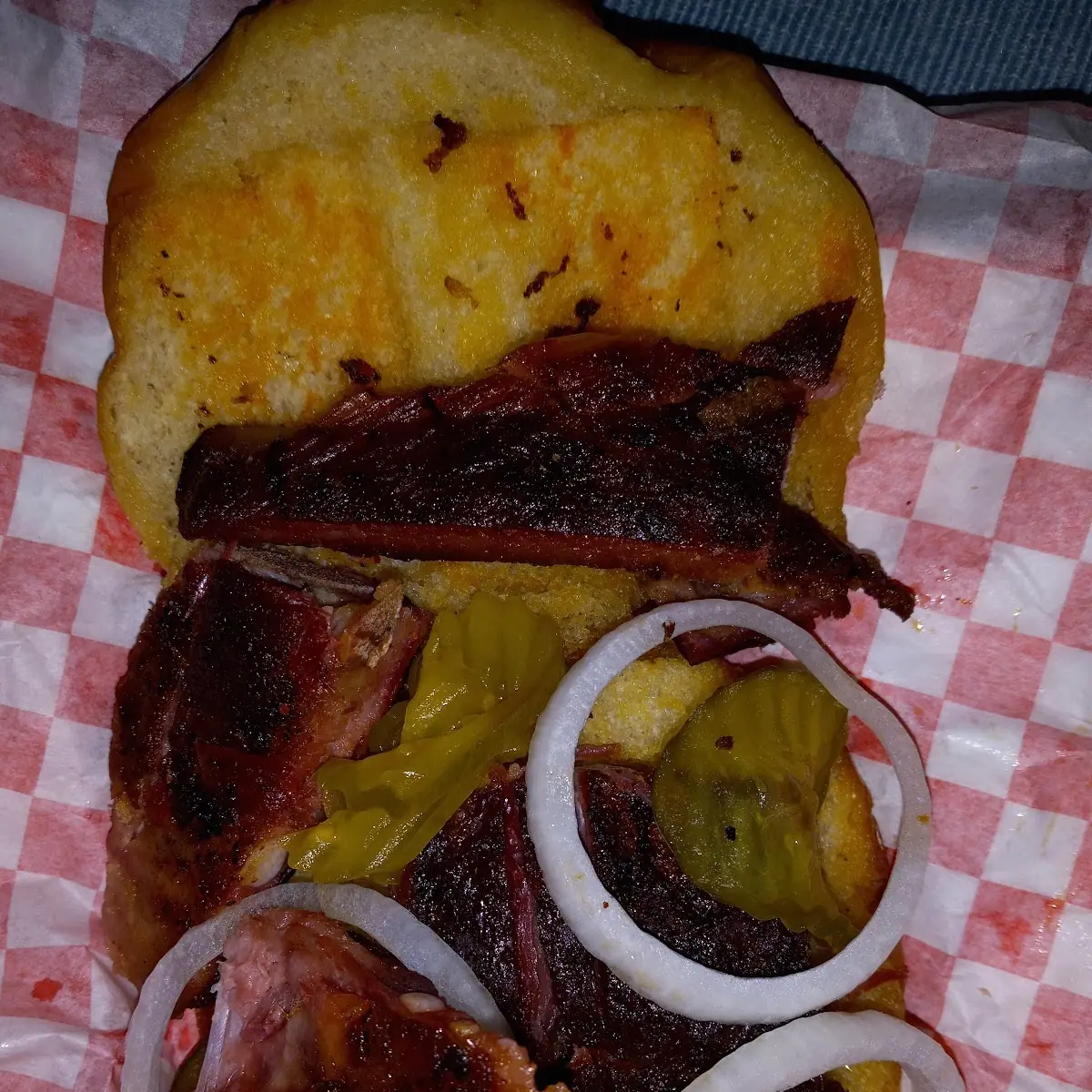 Bar-B-Q Pork Rib Sandwich