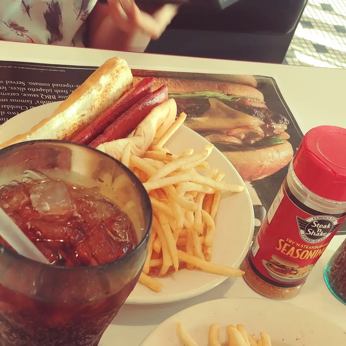 Steak Burger and Fries