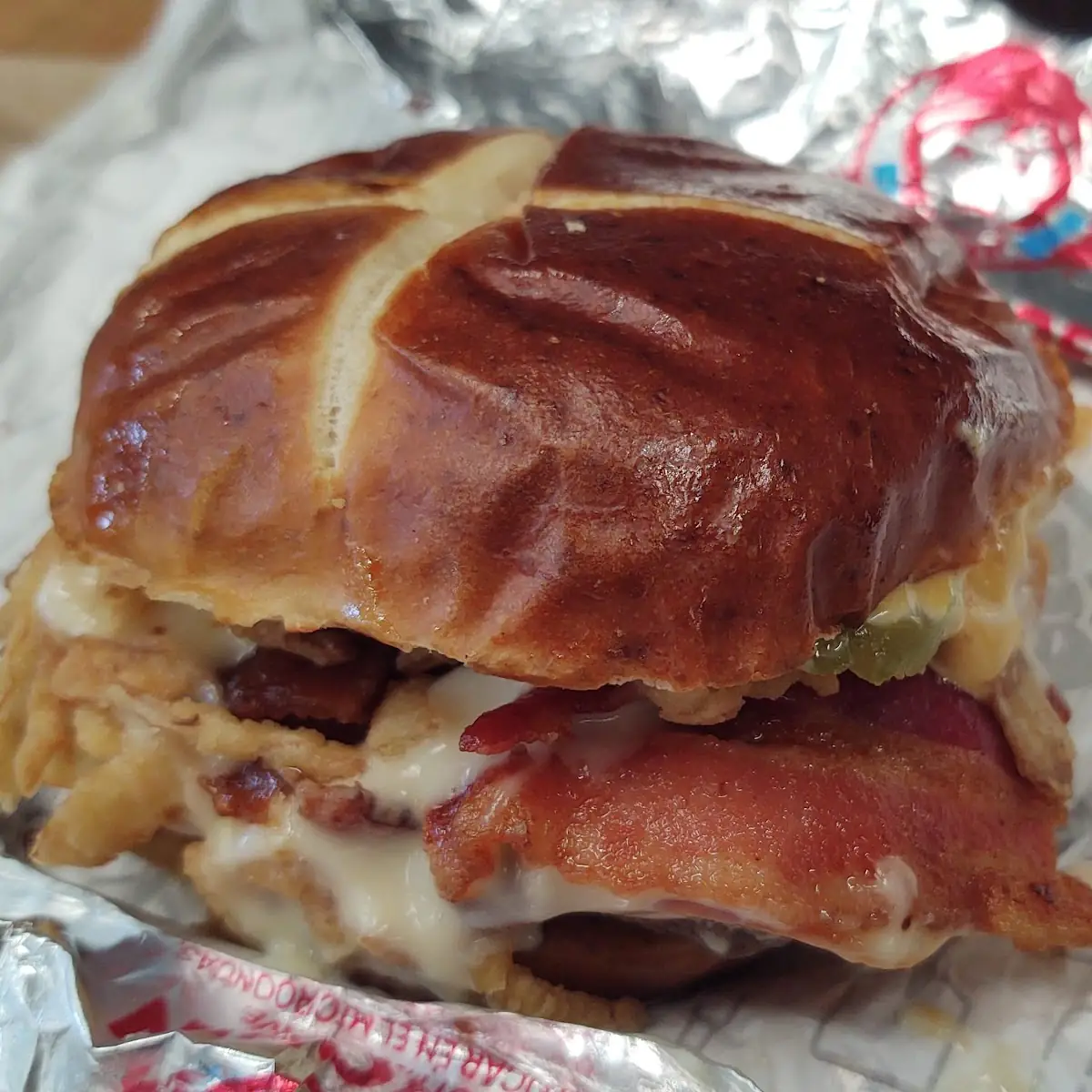Pretzel Bacon Burger