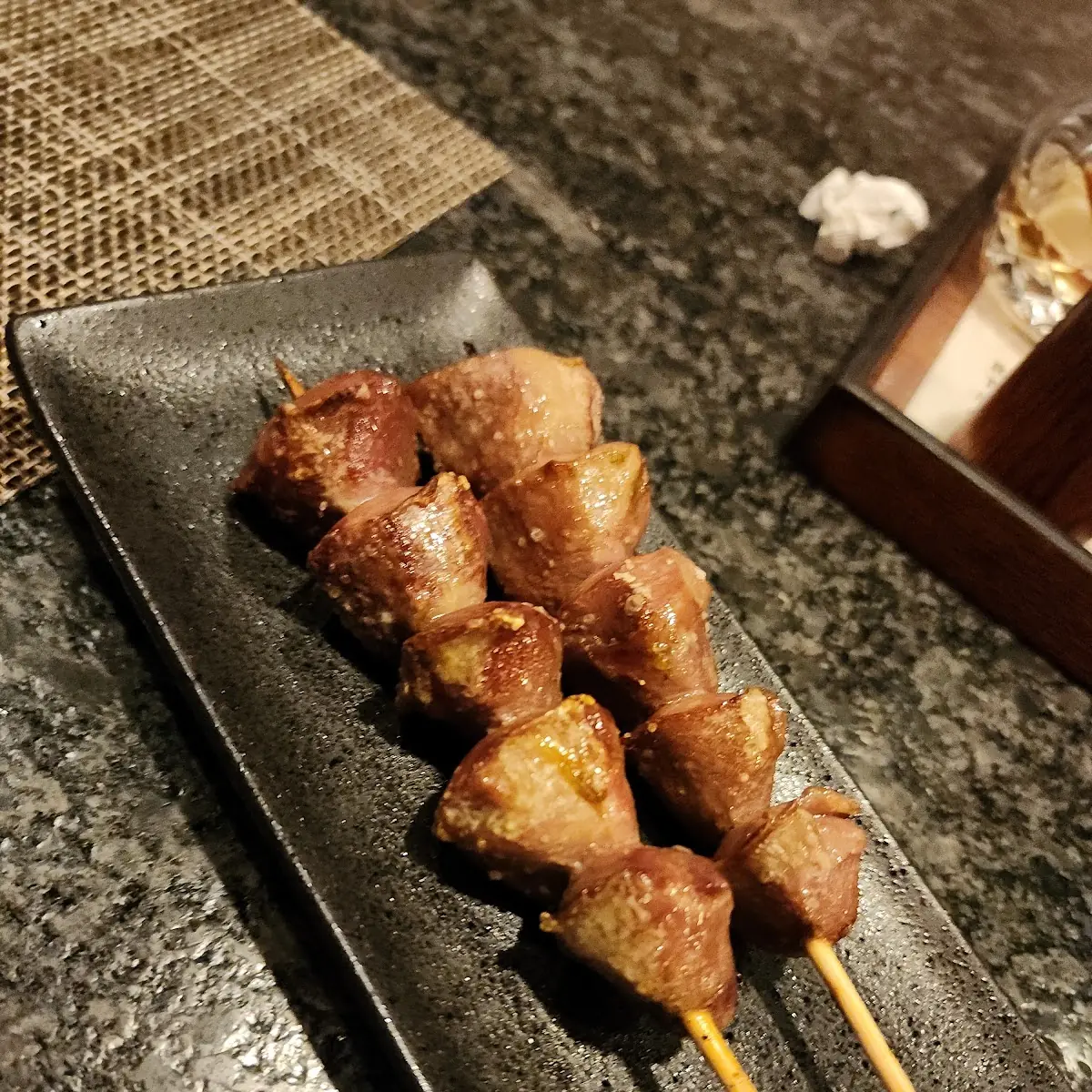 Grilled Skewered Chicken Liver Yakitori