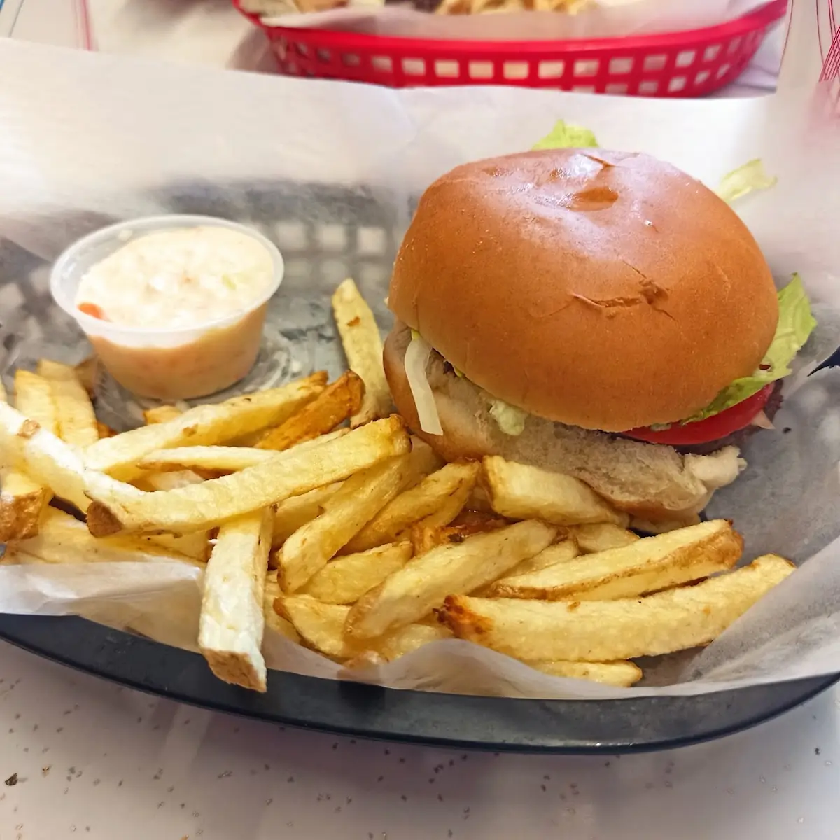 Cheeseburger Basket