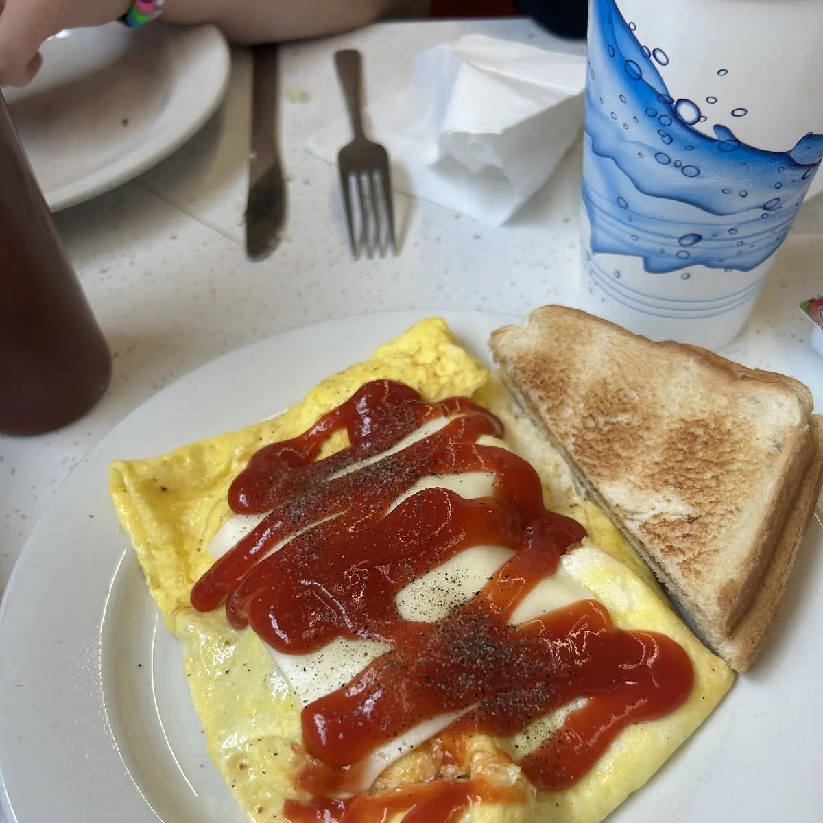 Sausage and Ham Omelette