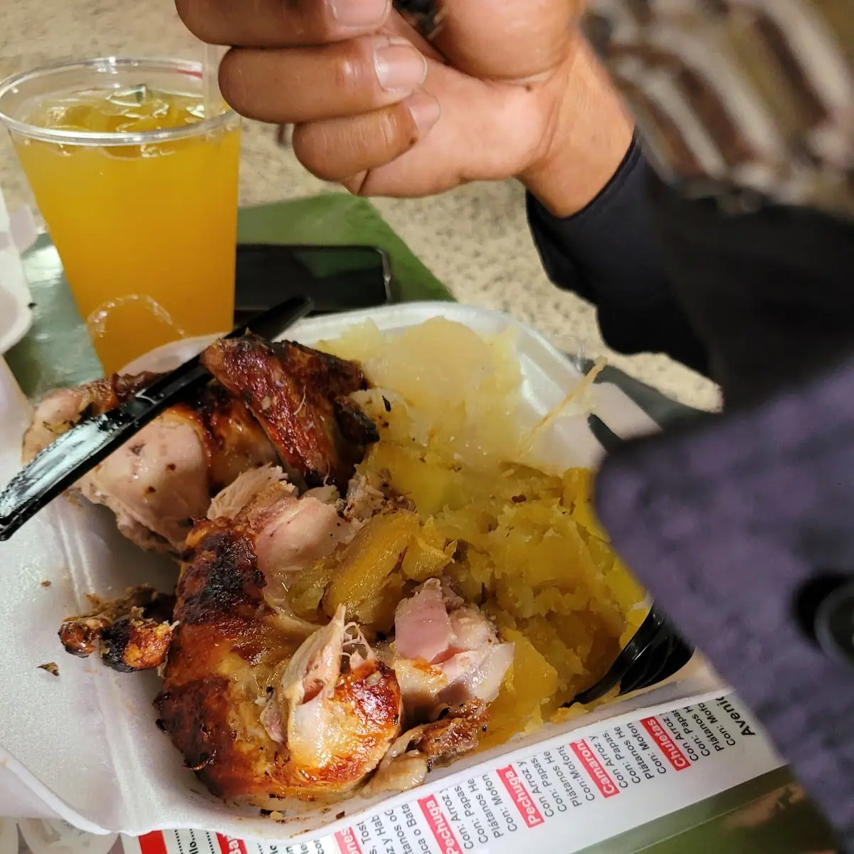 Pollo Asado Con Verduras