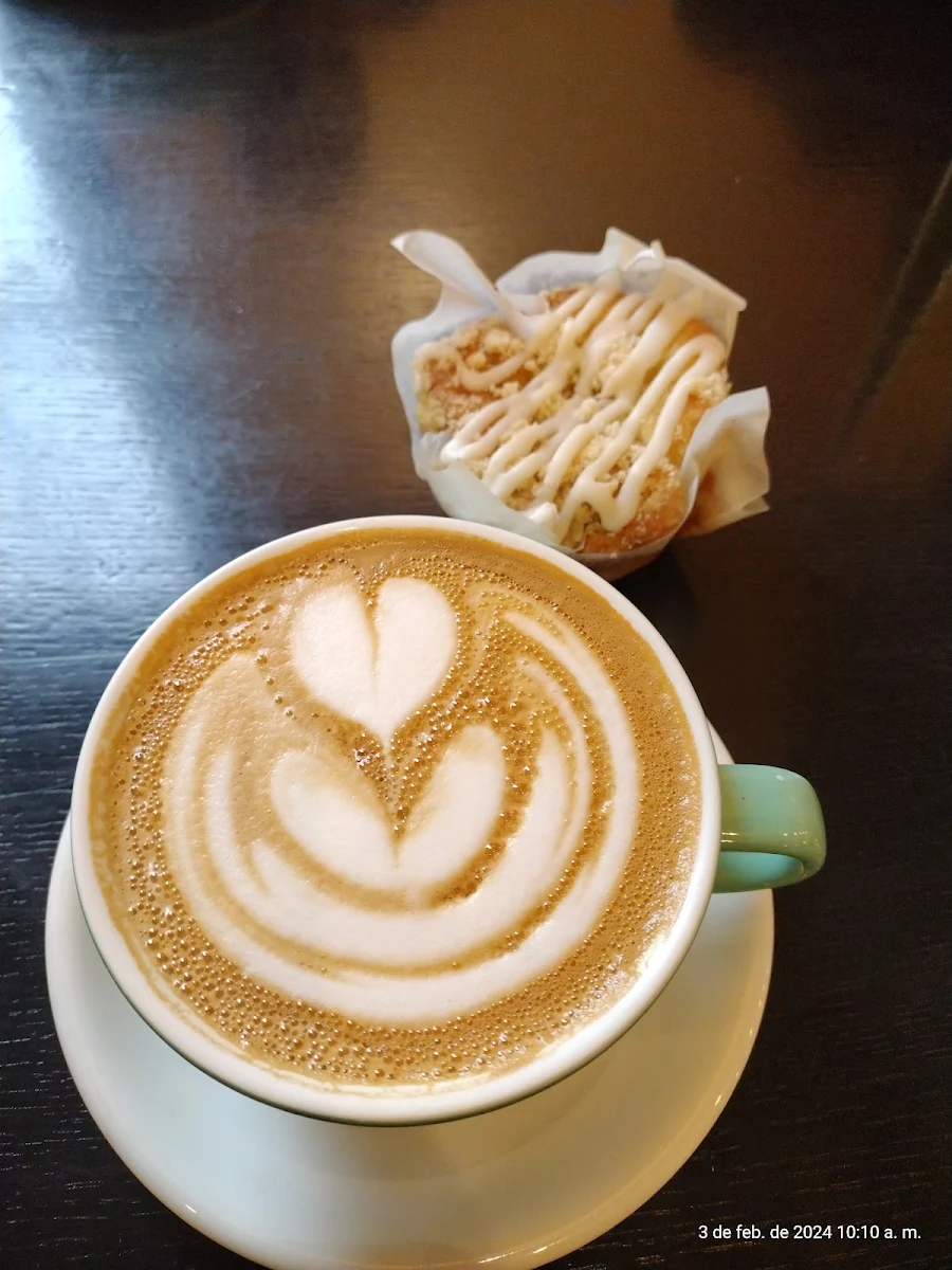 Vanilla Latte Blueberry Muffin