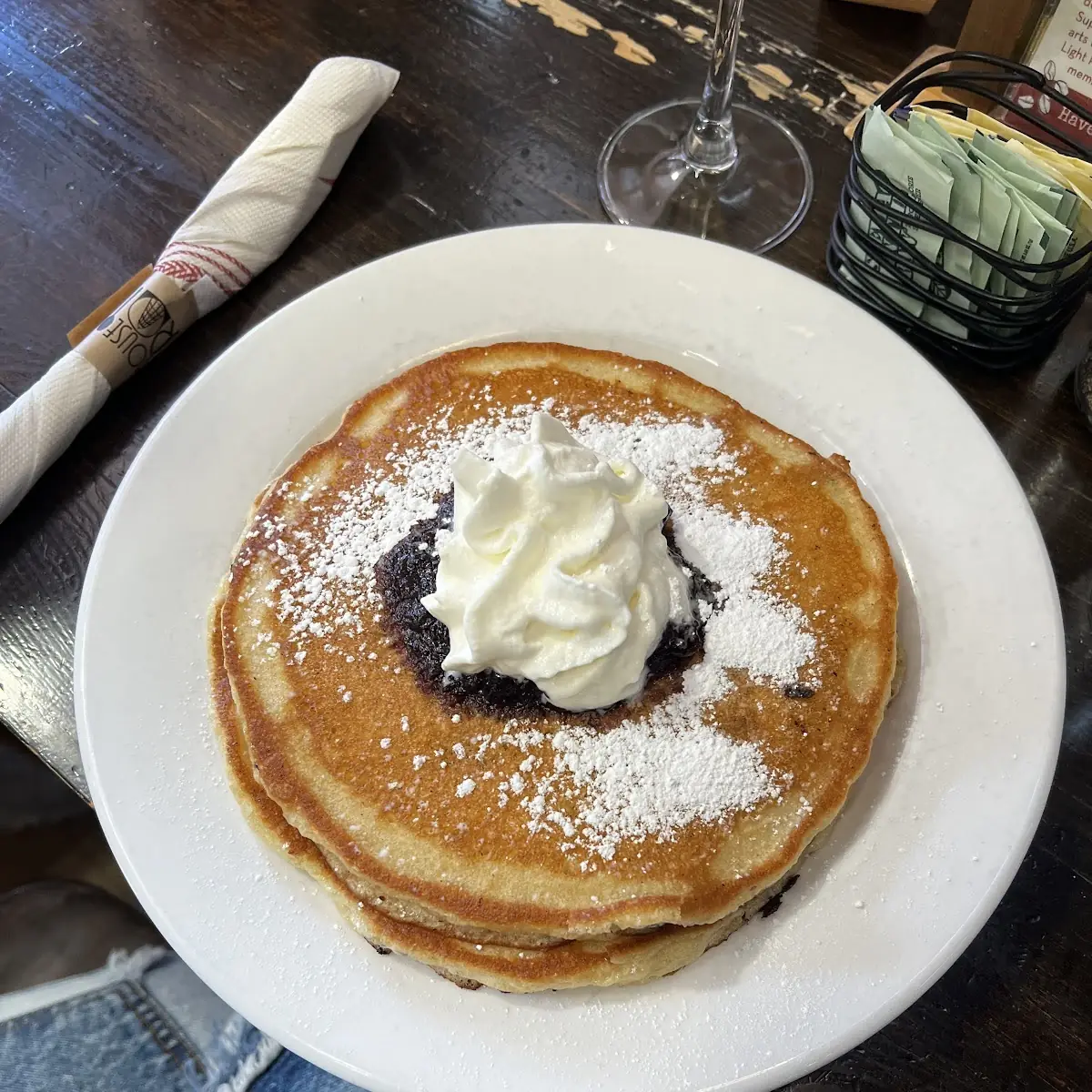 Blueberry and Blueberry Pancakes