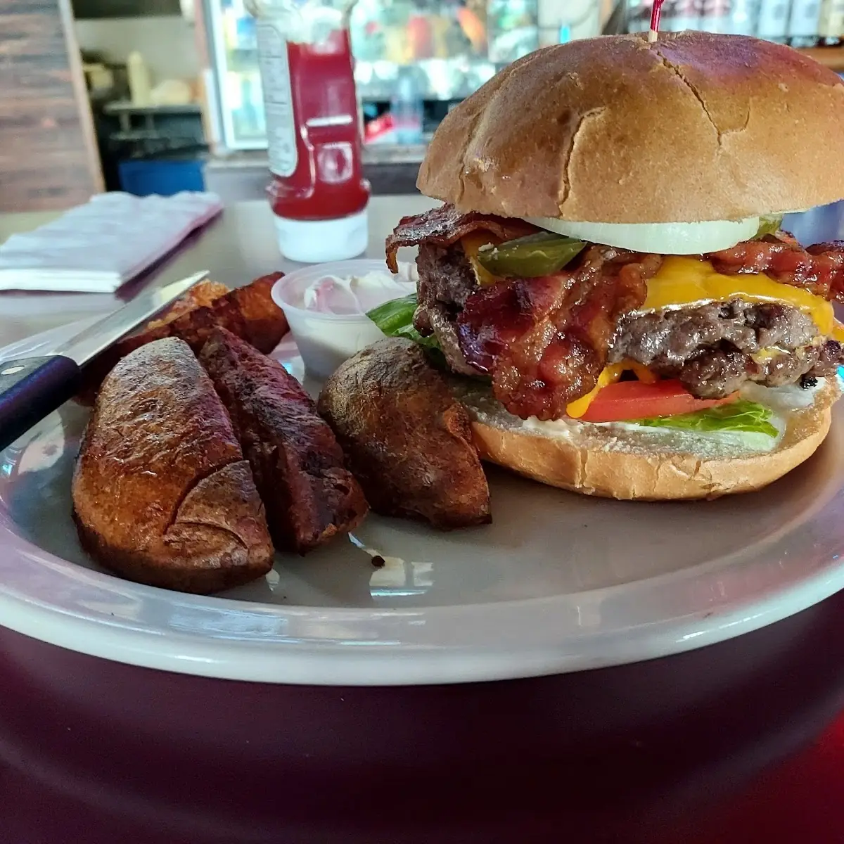 Bacon Cheeseburger and Jo's