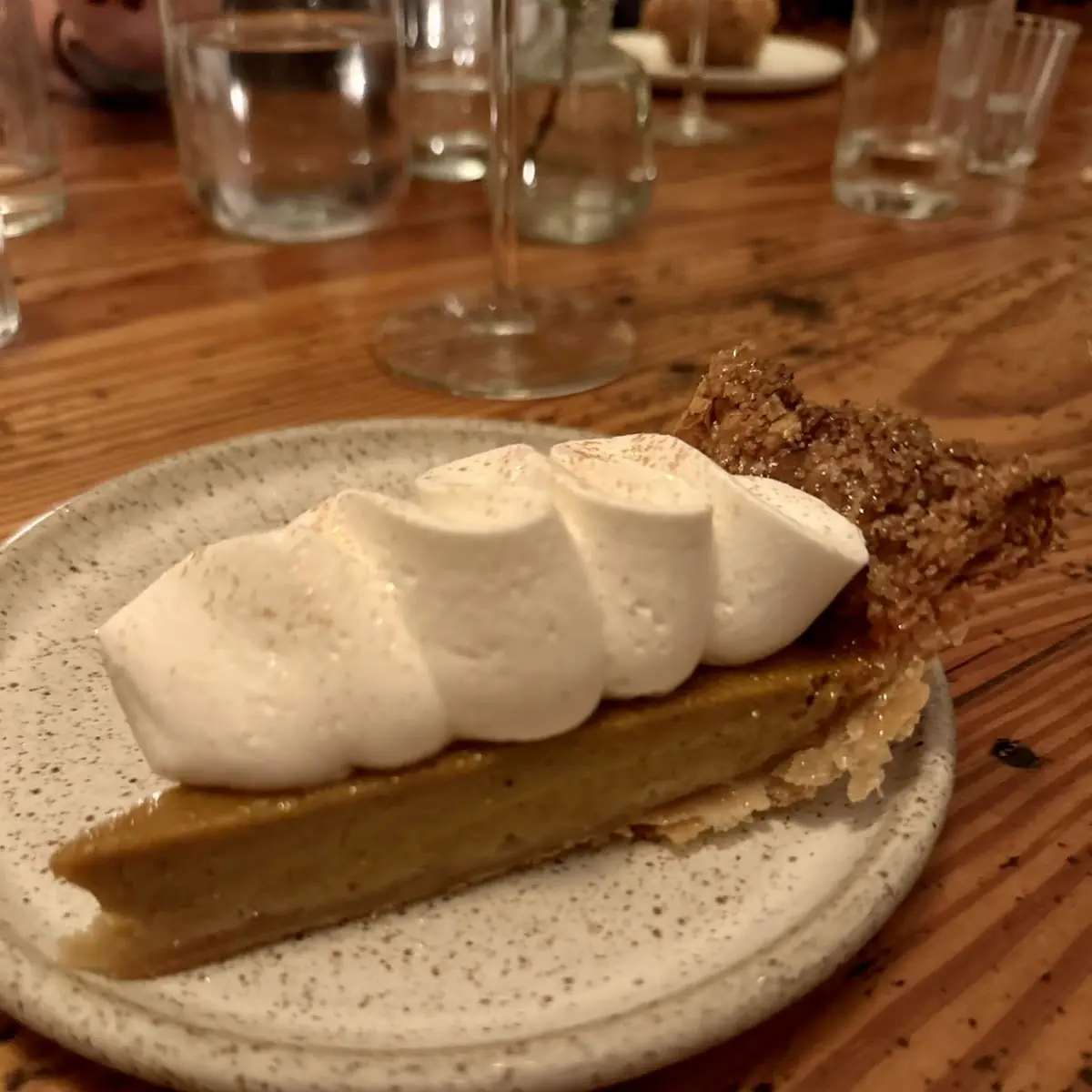 Pumpkin Pie with Chantilly Cream