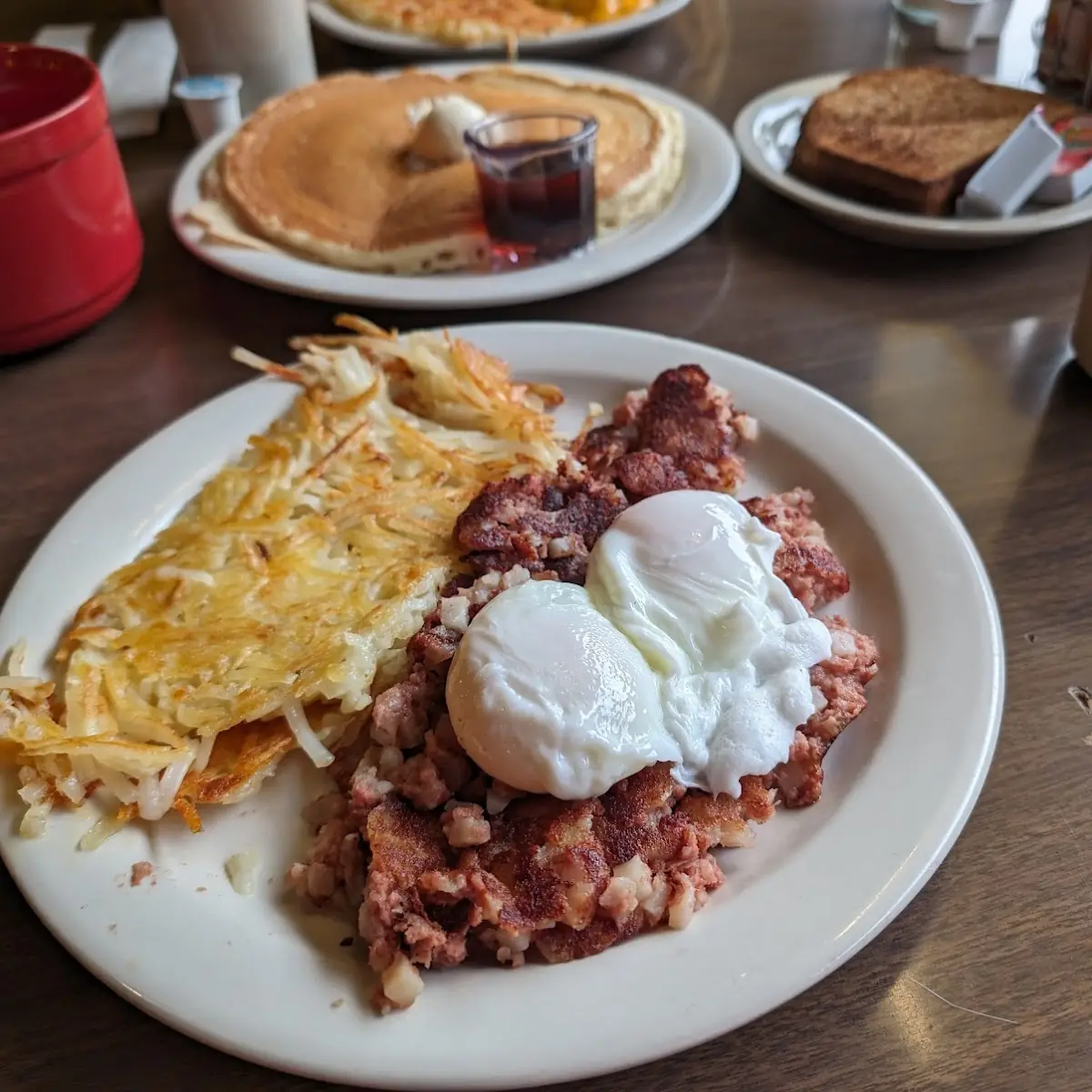 Hamburger Steak and Eggs