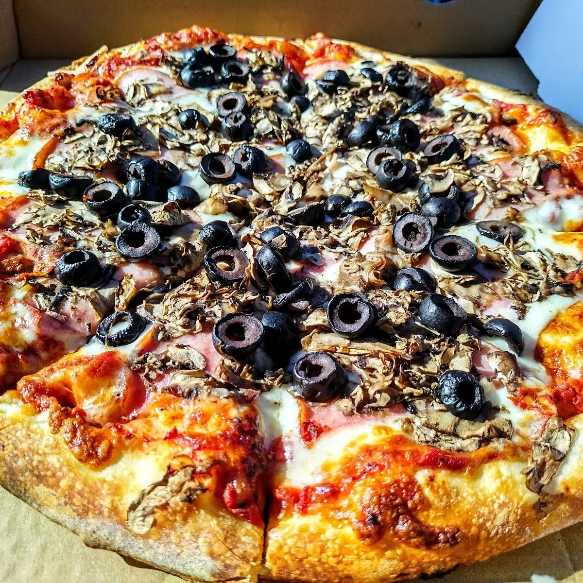 Canadian Bacon Mushroom & Black Olive