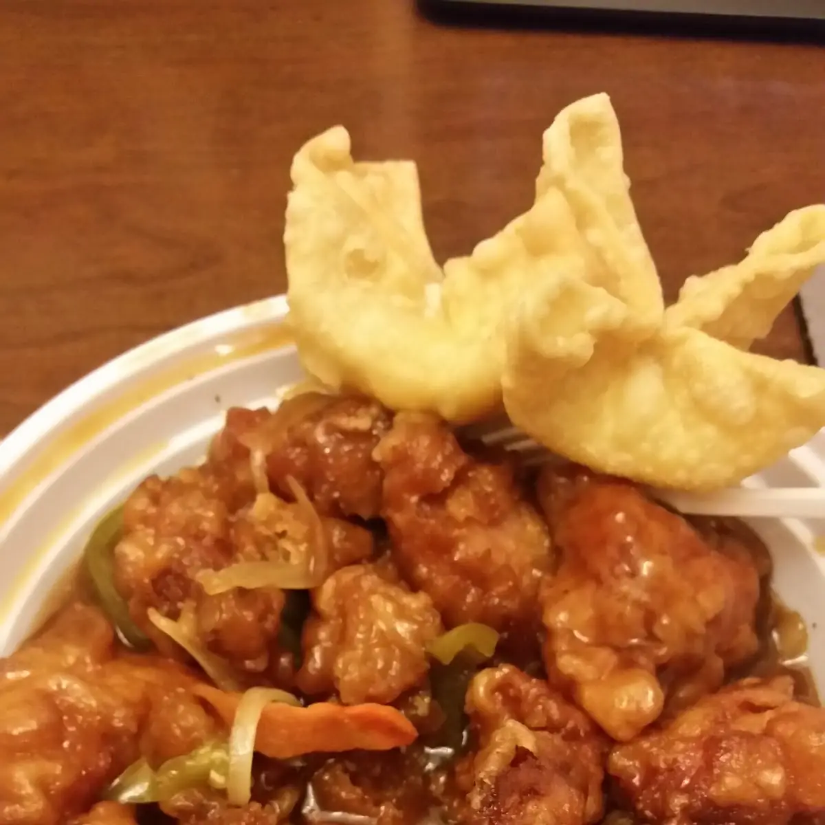 General TSO Chicken with White Rice