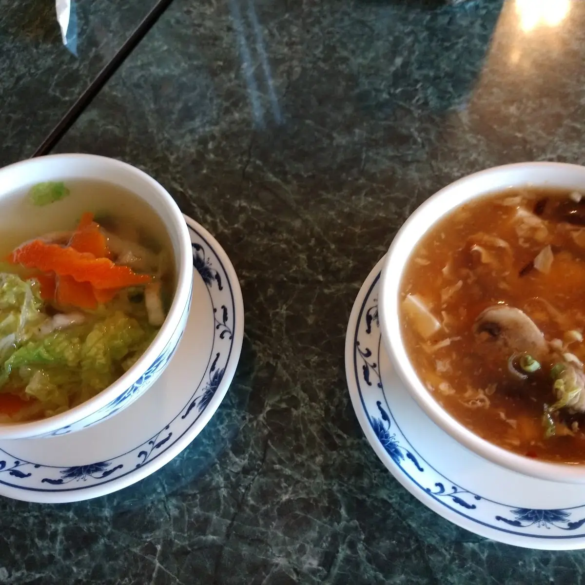 Vegetable Wonton Soup Hot and Sour Soup