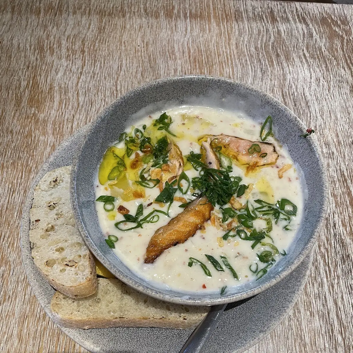 Grilled Salmon Chowder