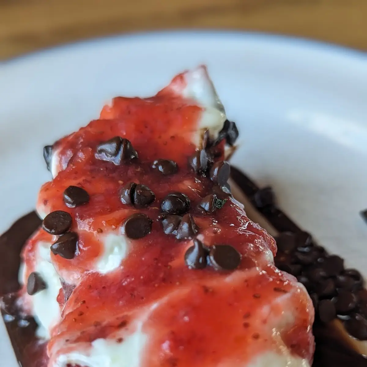 Warm Red Velvet Bread Pudding