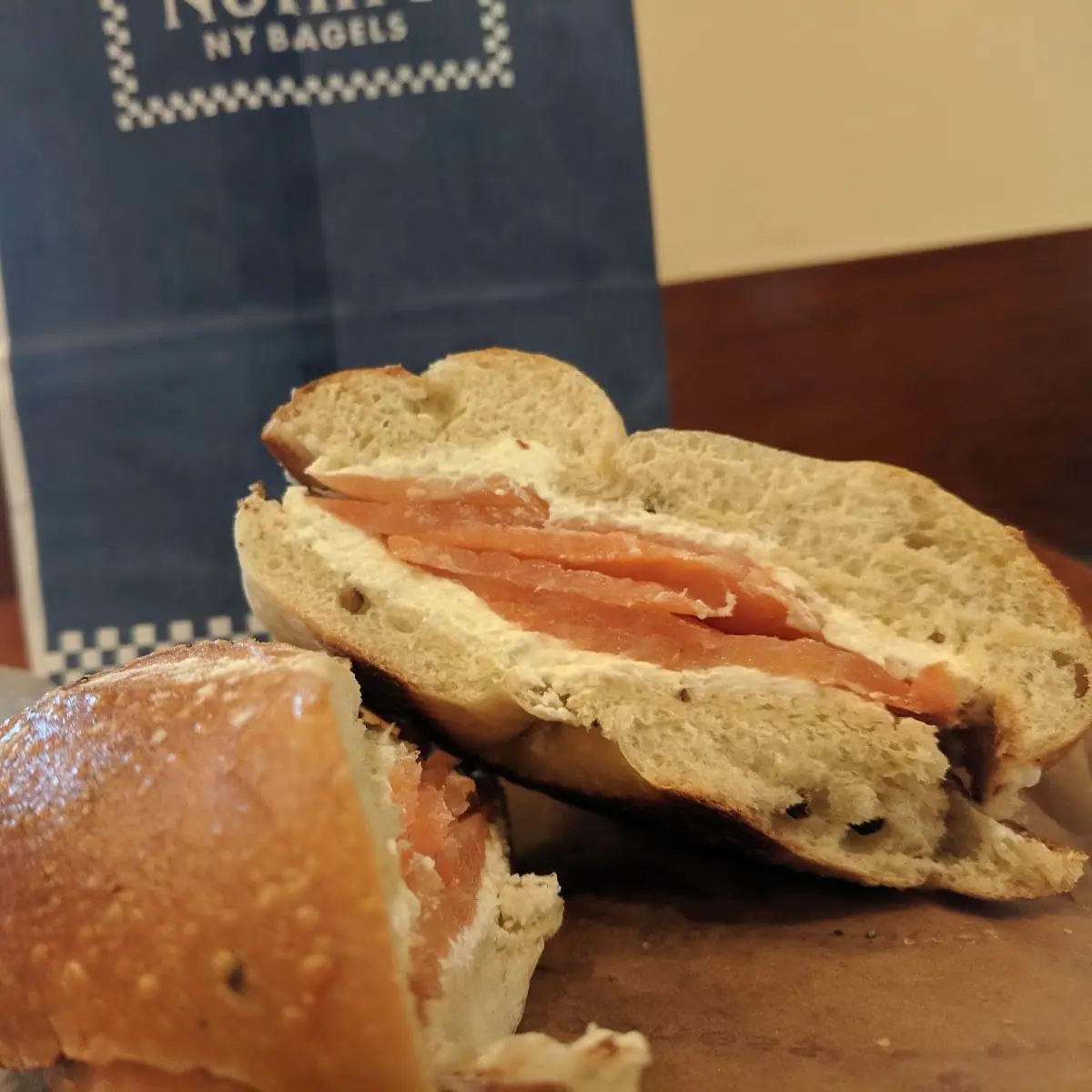 Bagel with Cream Cheese and Lox