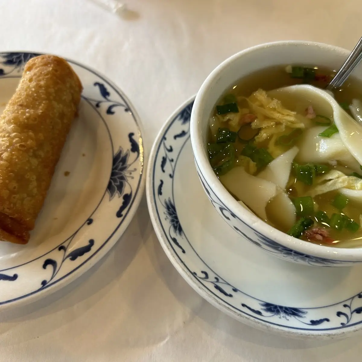 Egg Roll and Soup