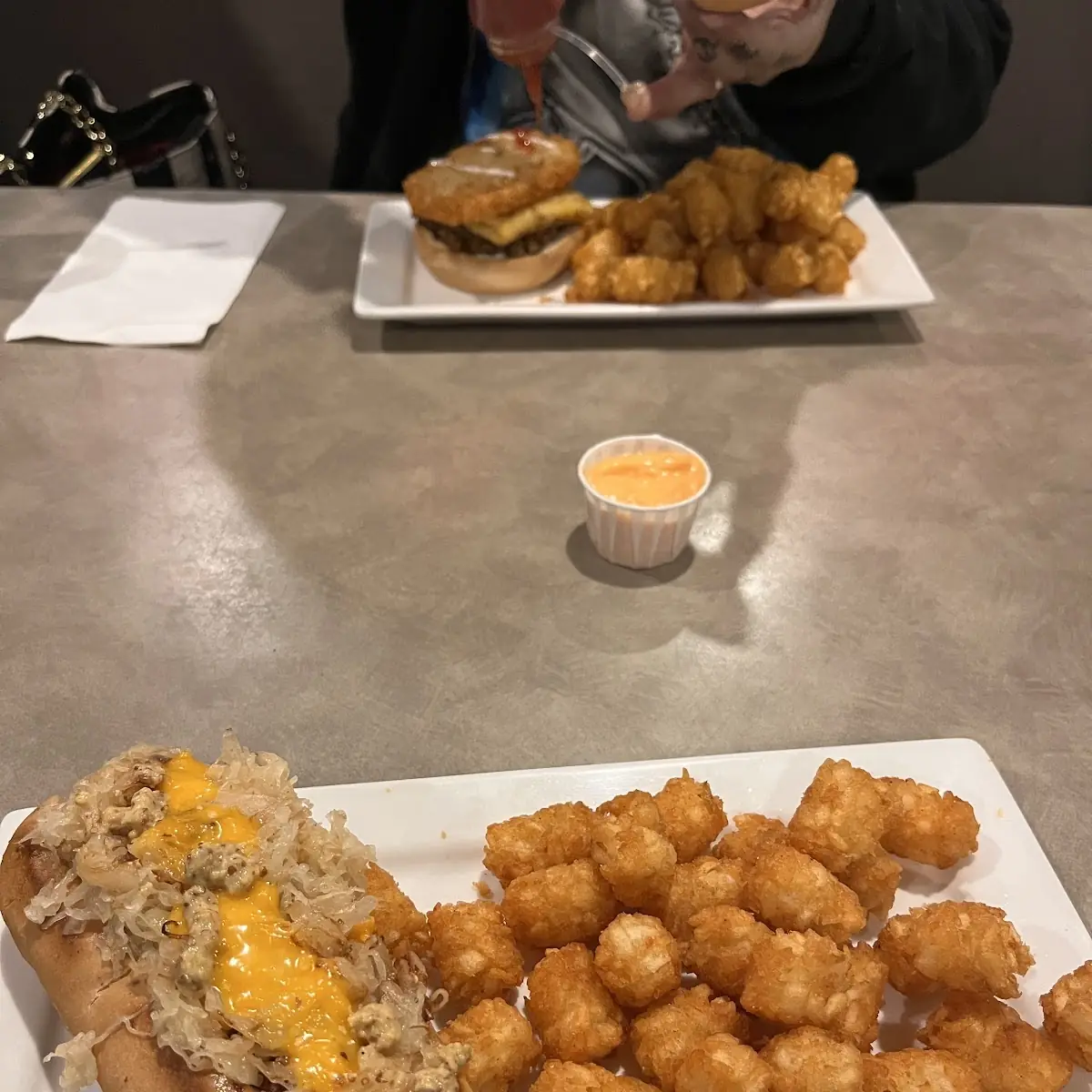 Curly Fries or Tots