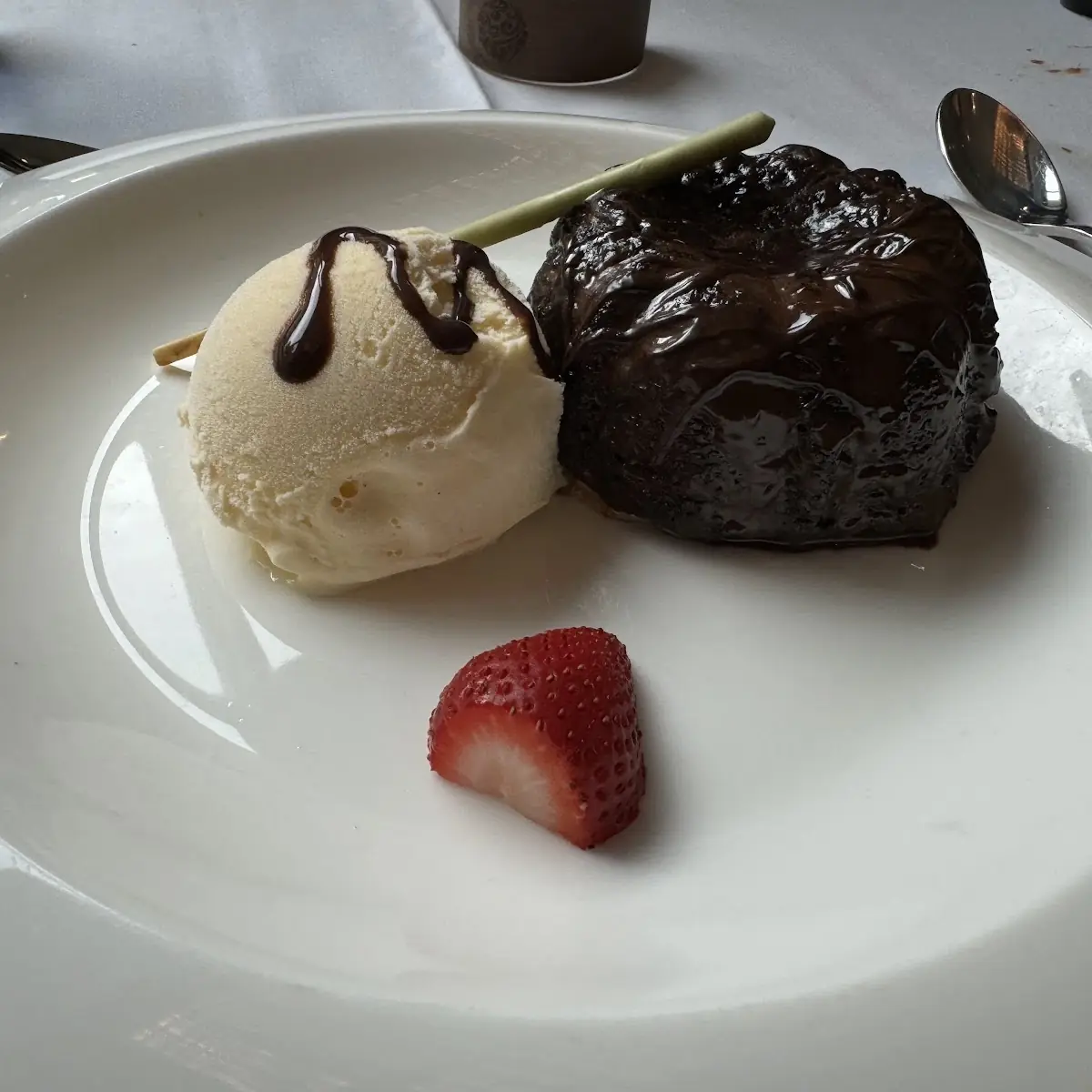 Molten Chocolate Cake a La Mode