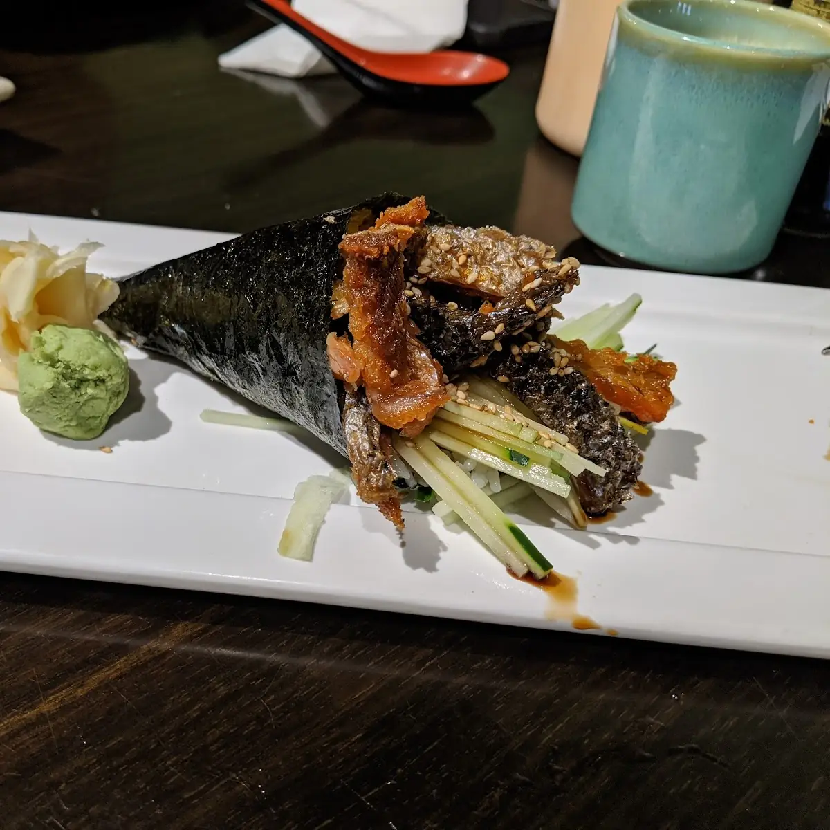 Salmon Skin Hand Roll