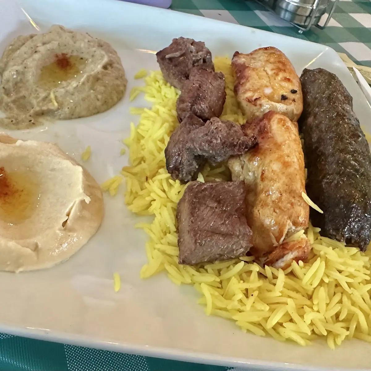 Combination Plate Chicken & Beef