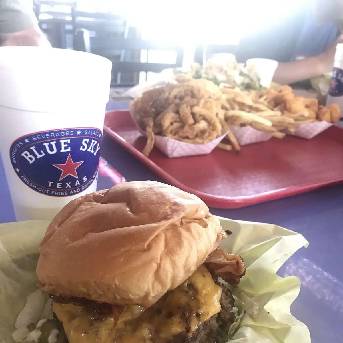 Bacon Cheeseburger and Fries