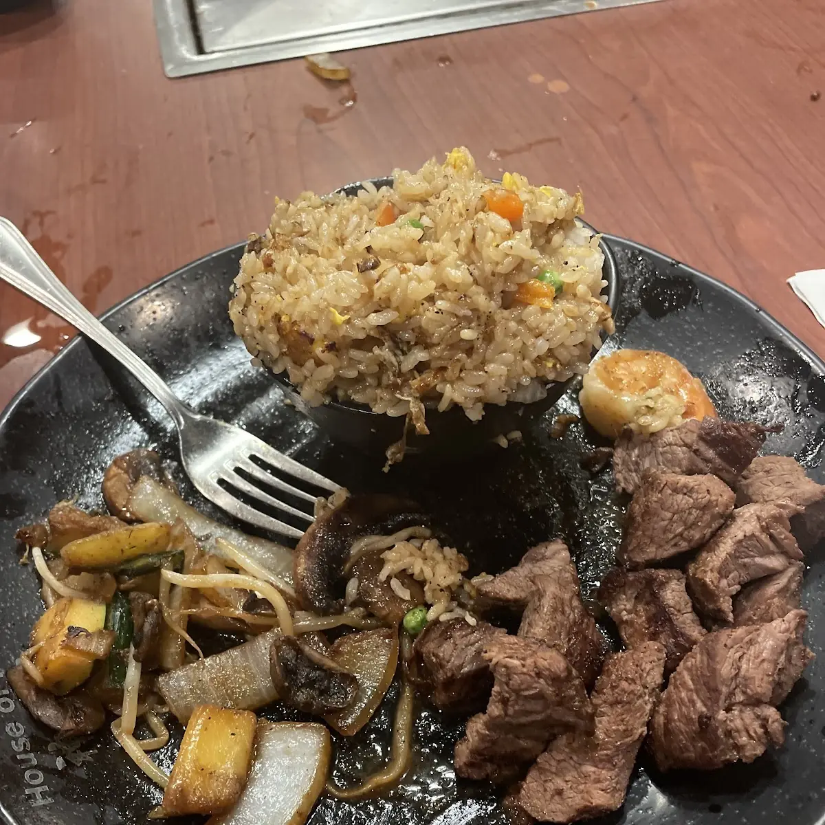 Steak Rice and Veg Fried Rice