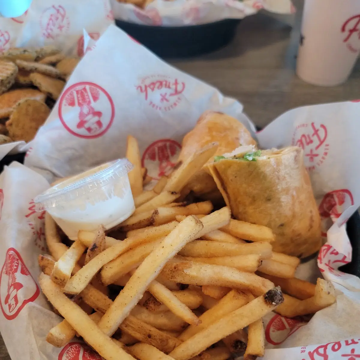 Grilled Chicken Tenders and Fries