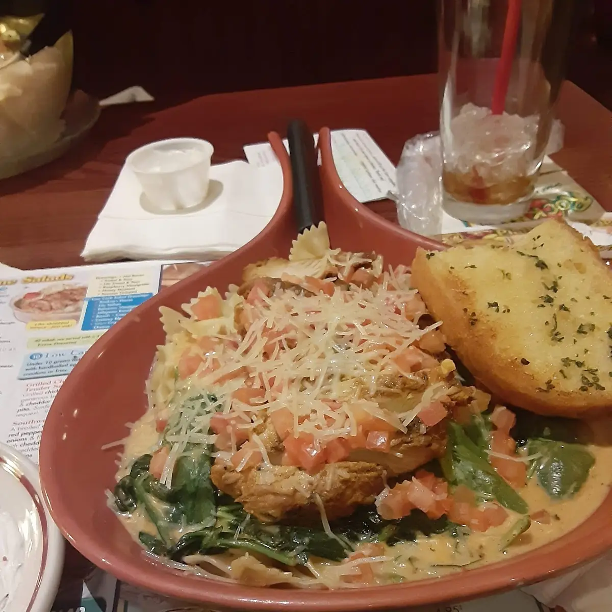 Chicken Spinach Alfredo Pasta