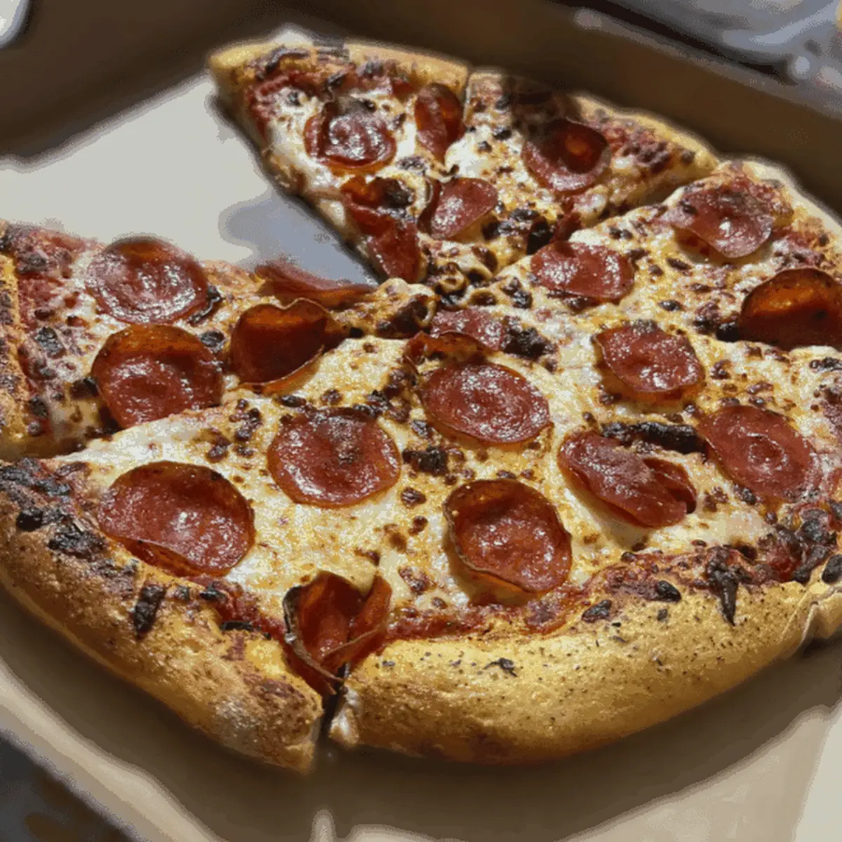 Half Pepperoni Half Cheese Pizza