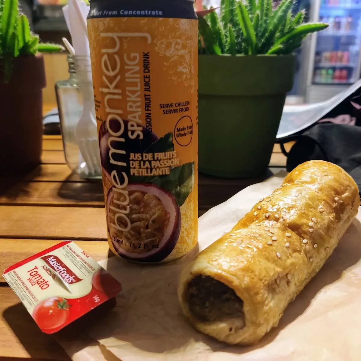 Sausage Roll with Tomato Sauce