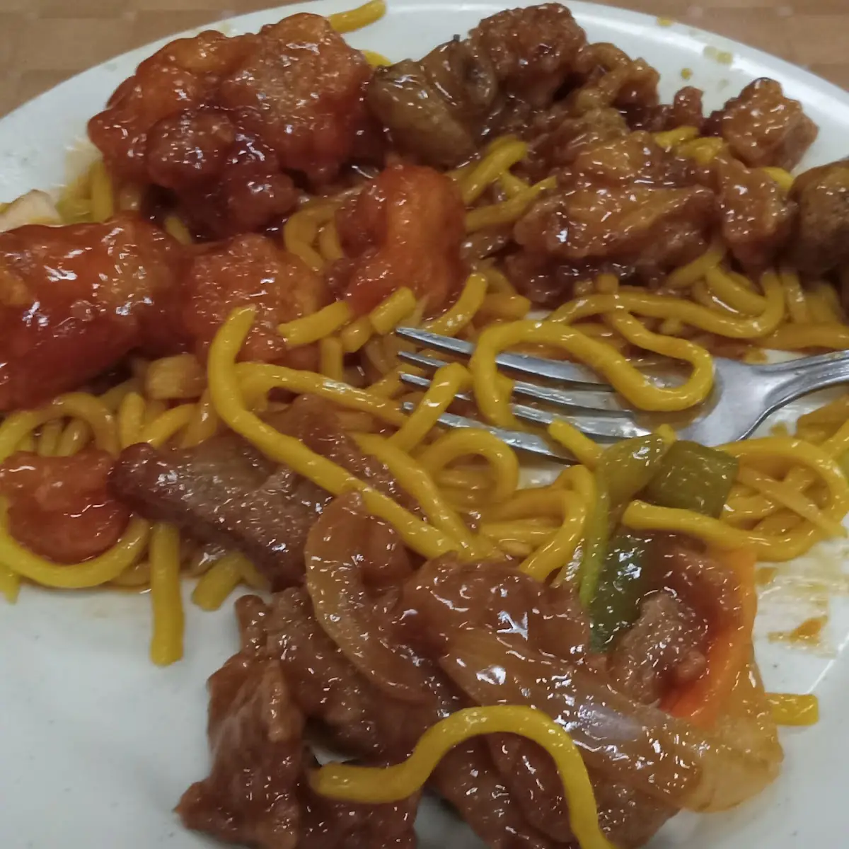 General TSO's Broccoli Beef and Lo Mein