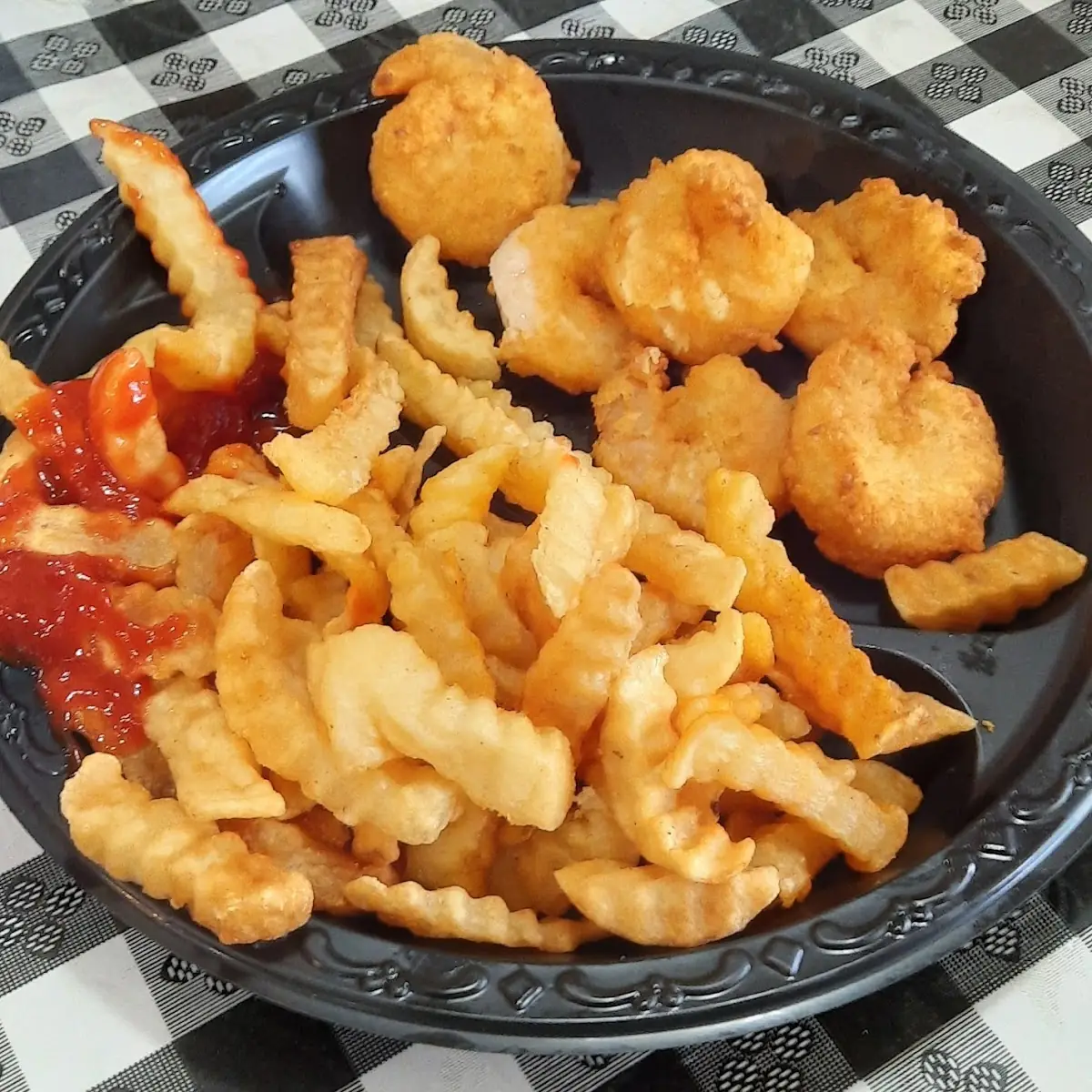 Eaten Shrimp Basket