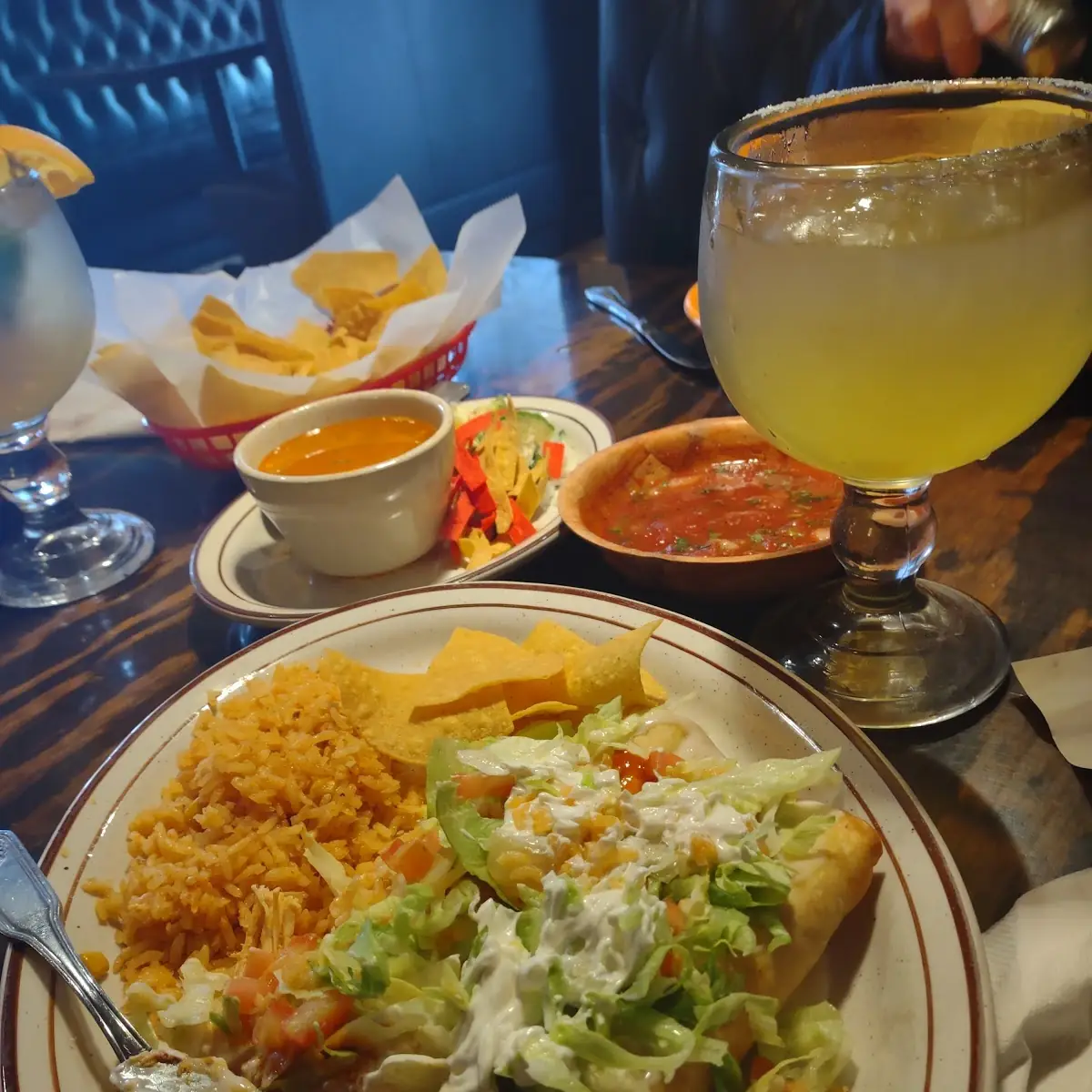Chicken and Beef Fried Burritos with Chicken Tortilla Soup