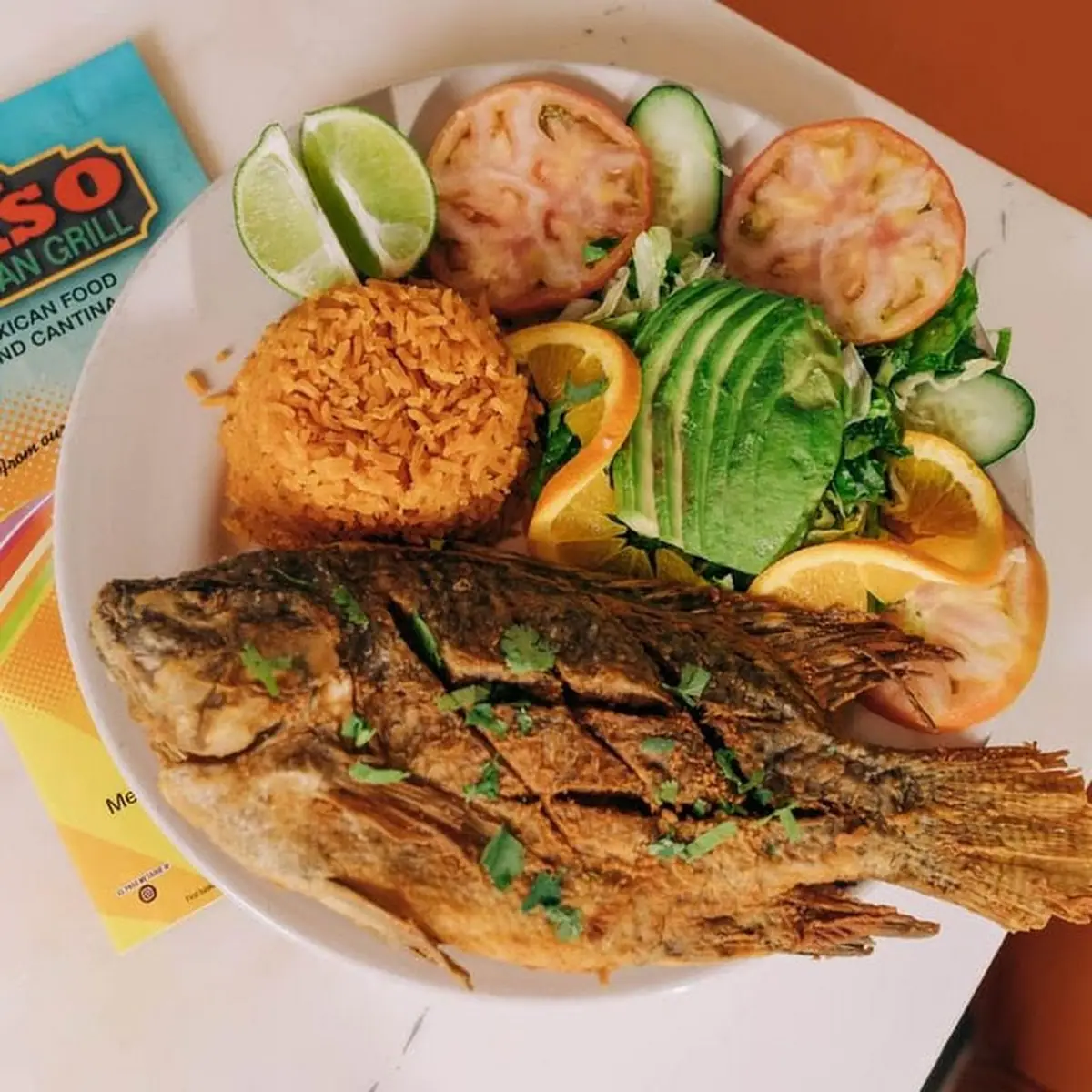Whole Fried Fish Mojarra