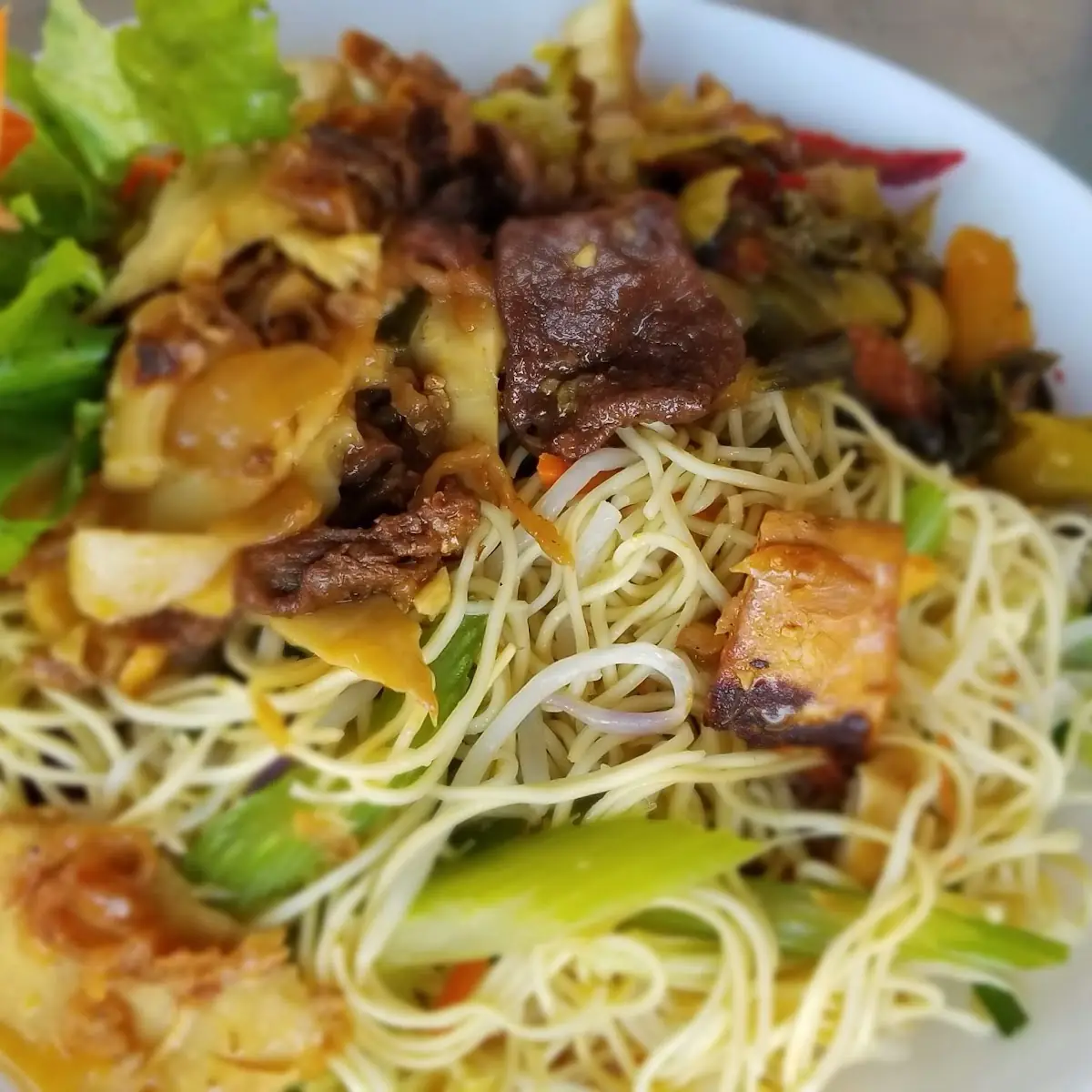 Vegan Stir Fry Egg Noodles