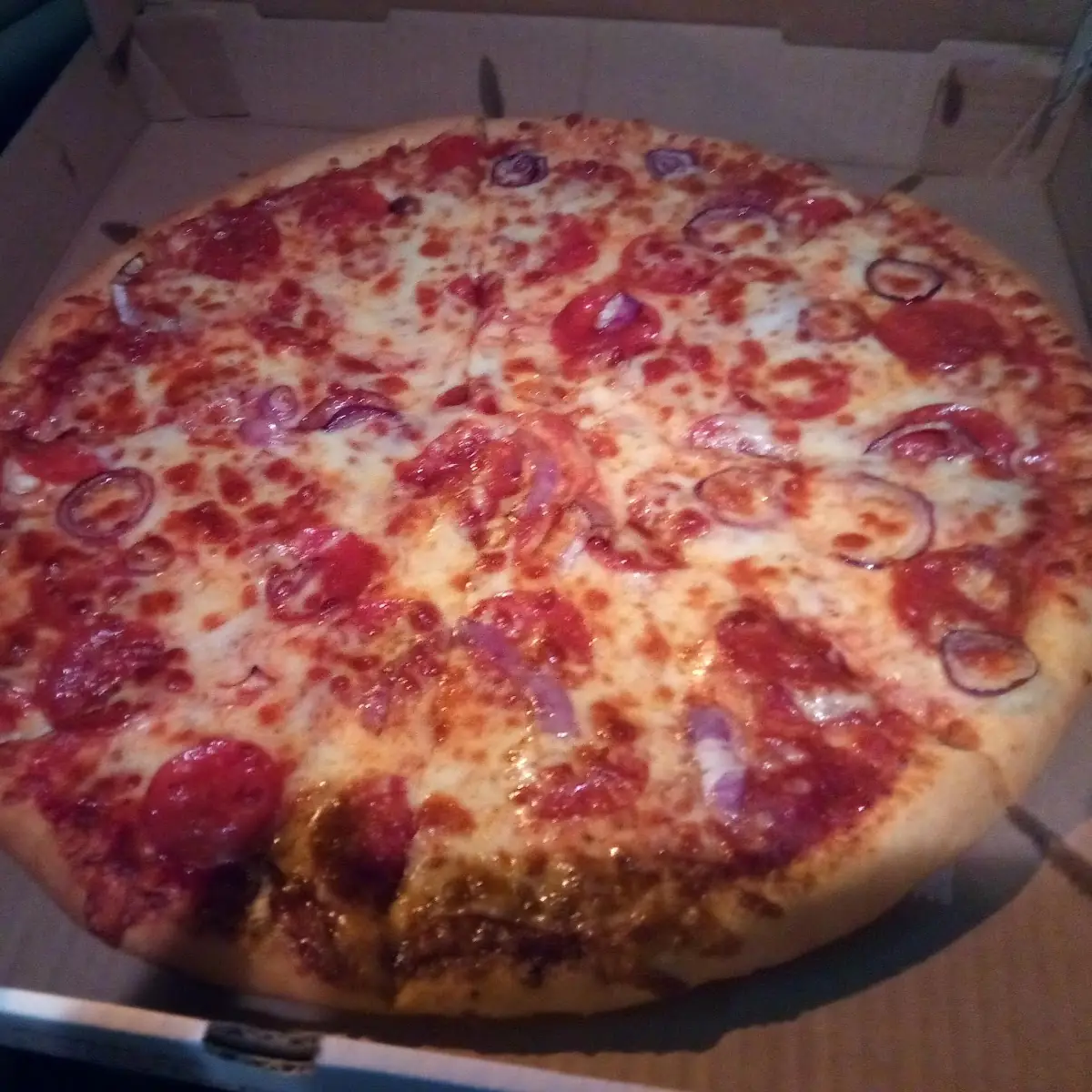 Large Thin Crust Pepperoni Extra Cheese Pizza
