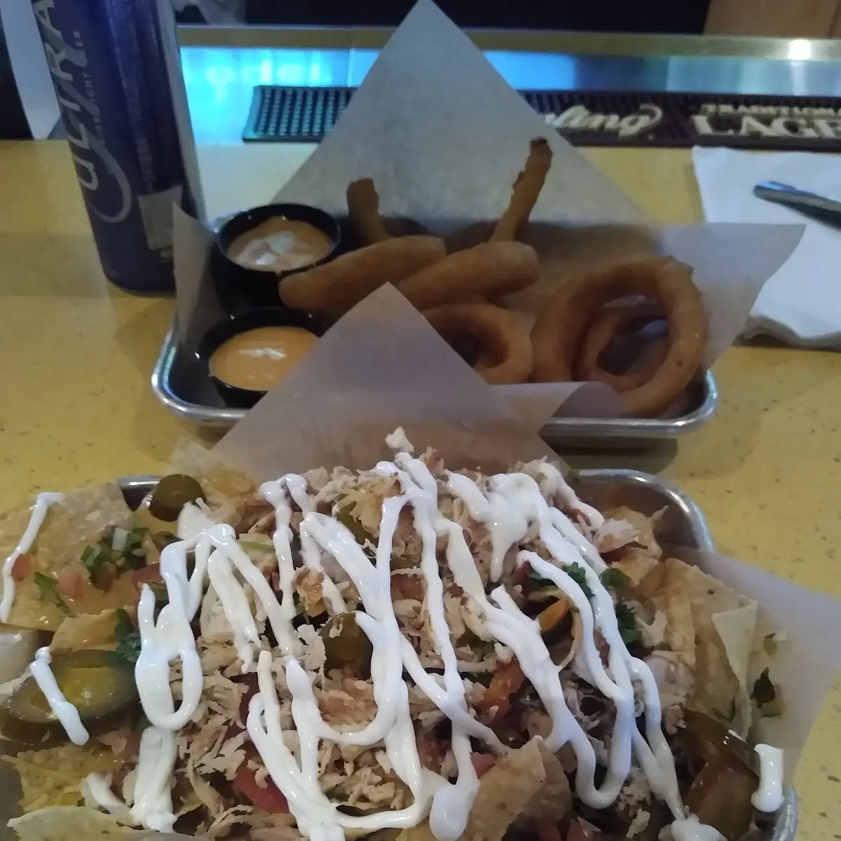 Nachos and Onion Rings