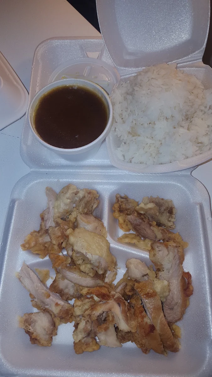 White Rice and Boneless Chicken