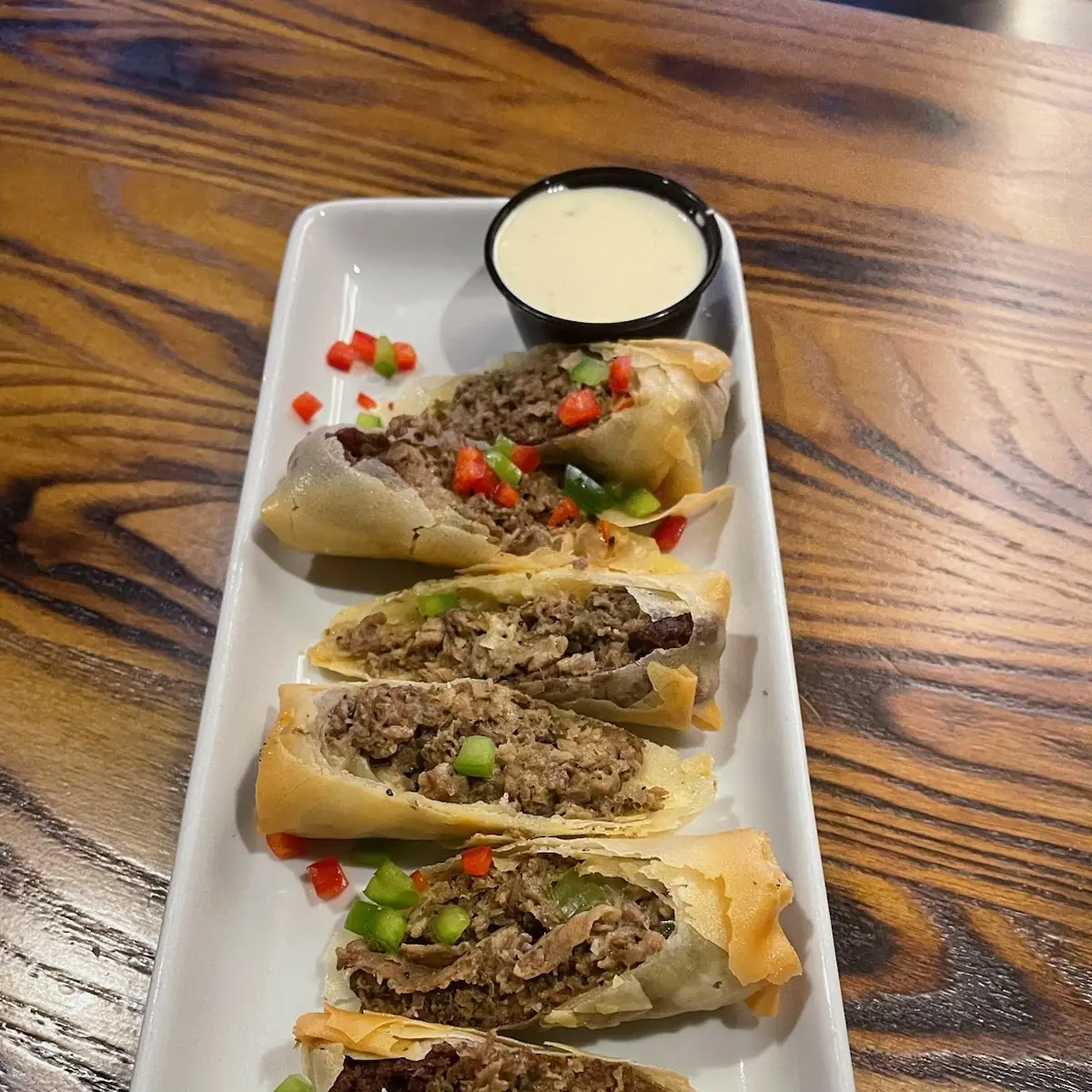 Cheesesteak Egg Rolls