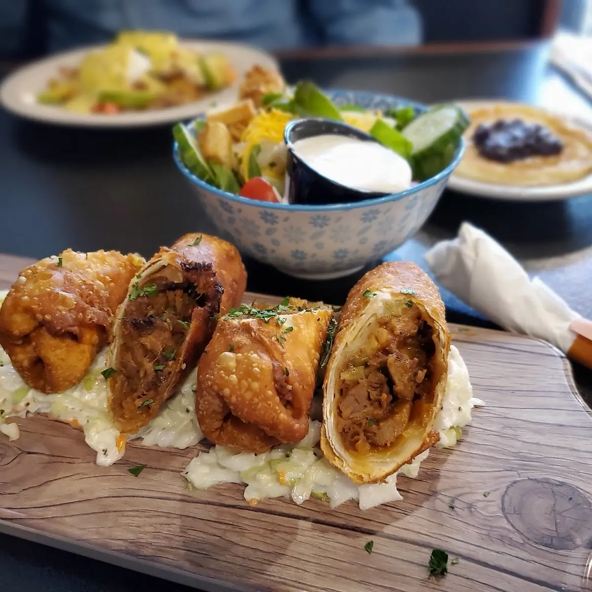 BBQ Pork Egg Rolls