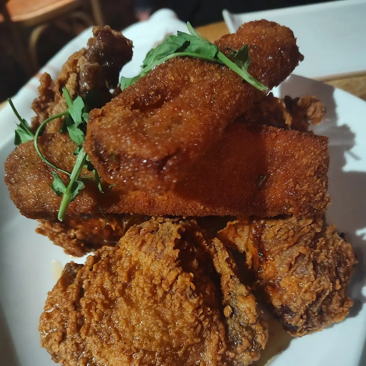 Fried Chicken with Sweet Potato Fries