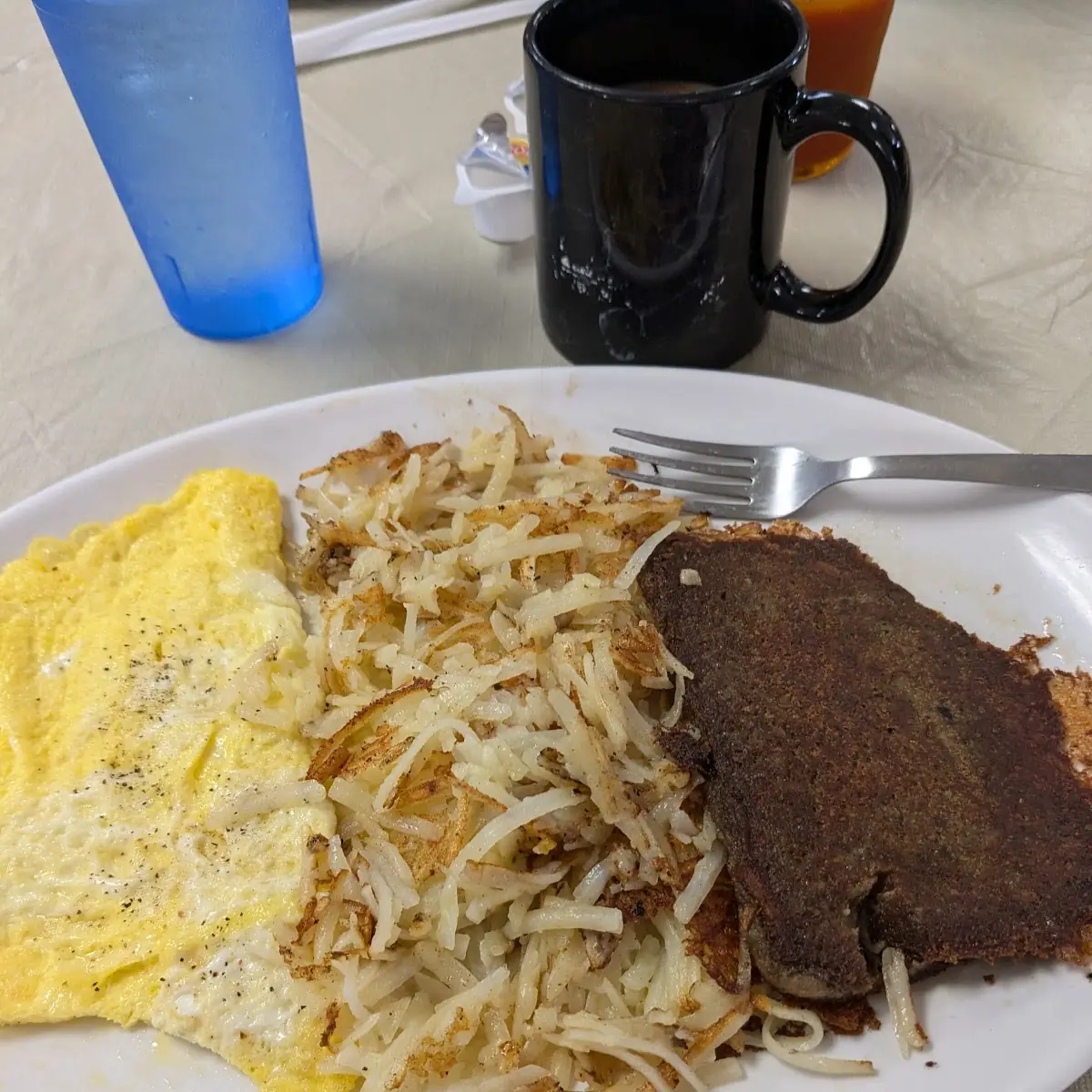 Hash Browns and Scrapple
