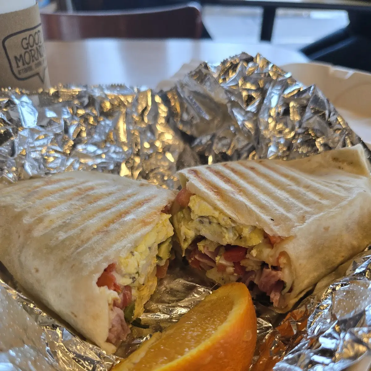 Breakfast Burrito with Ham