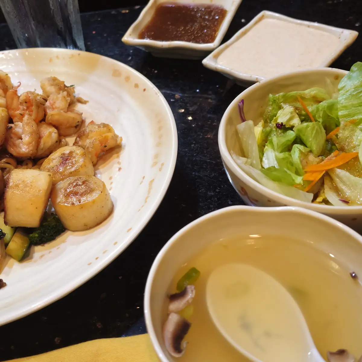Teppan Fried Shrimp and Scallop