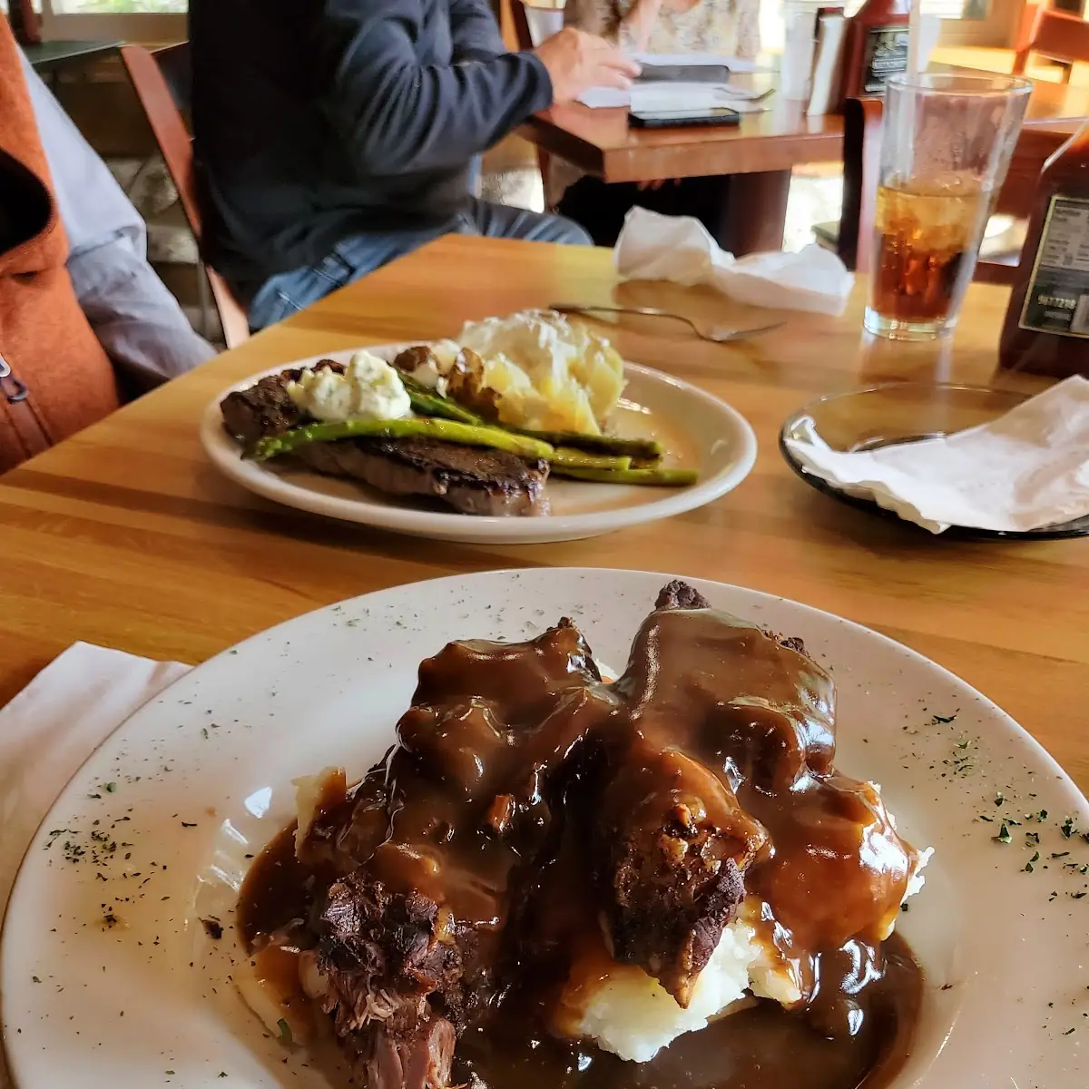 Beef Pot Roast over Mashed Potatoes and Gravy